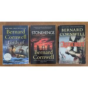 Bernard Cornwell 3 Book Lot Lords of the North, Stonehenge, and Agincourt